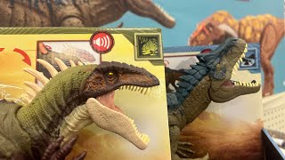 2024 Jurassic World Epic Evolution BECKLESPINAX amp THERIZINOSAURUS John Hammond Collection [upl. by Ellerrad]