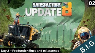 Satisfactory Update 8  Copper and concrete  Ep02 [upl. by Ehlke920]