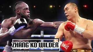 Deontay Wilder vs Zhilei Zhang Boxing Fight [upl. by Florie149]