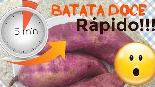 Como Cozinhar Batata Doce em 5 MINUTOS  Jacky Coutinho [upl. by Aicilic]