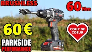 PARKSIDE PERFORMANCE Perceuse visseuse BRUSHLESS 20 V Cordless Drill driver PABSP 20 Li A1 [upl. by Lauralee]