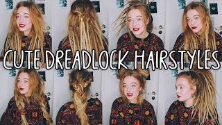 8 Cute amp easy dreadlocks hairstyles [upl. by Brianne]