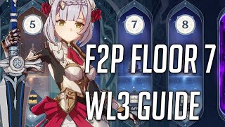 Spiral Abyss Floor 7 F2P Mini Guide  Clear the hardest of the first 8 before AR35 [upl. by Neelrak]