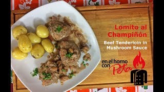 Lomito al Champiñón  Receta de Peta [upl. by Hillary386]