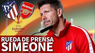 AtléticoArsenal  Rueda de prensa completa Simeone  Diario AS [upl. by Langille]