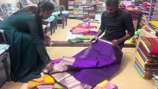 Mangalagiri pattu sarees direct from weavers  Mangalagiri  Durga Handlooms [upl. by Euv248]