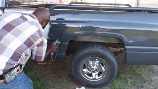 Painting a 2001 dodge ram 1500 grey [upl. by Arevle]