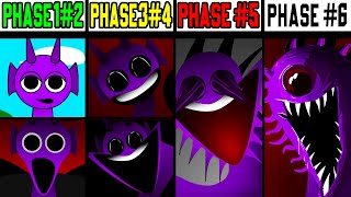 Phase 1 VS Phase 2 VS Phase 3 VS Phase 4 VS Phase 5 VS Phase 6 in Incredibox Sprunki [upl. by Pozzy]