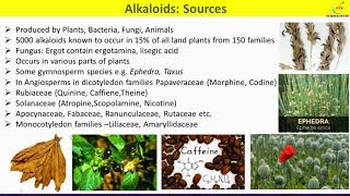 Alkaloids Sources Properties and UsesAlkaloid Secondary Metabolite [upl. by Kartis747]