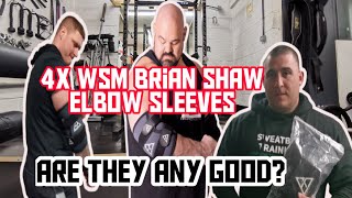 Brian Shaw new elbow sleeves vs SBD sleeves review [upl. by Karp]