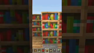 Hidden Bookshelf Door ✅️💭 MinecraftShorts [upl. by Ahsats701]