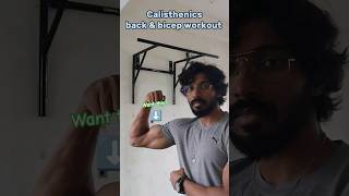 Calisthenics back and bicep workouts 💪calisthenics fitness motivation viral trending shorts [upl. by Ann788]