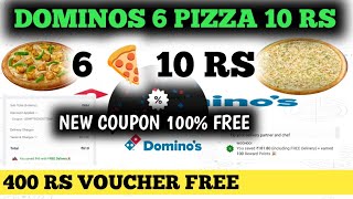 DOMINOS 6 PIZZA 10 RS  dominos coupon code today [upl. by Elmer25]