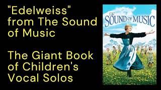 quotEdelweissquot Sound of Music Piano Accompaniment TrackKaraokeLyrics [upl. by Chastain]