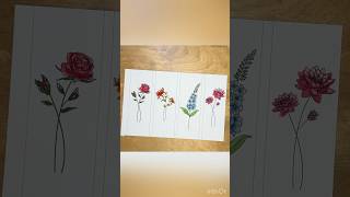 Watercolor for beginners like me everydaywatercolor flowers watercolor [upl. by Brigid632]