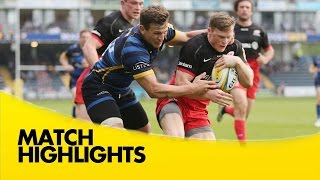 Worcester Warriors v Saracens  Aviva Premiership Rugby 201516 [upl. by Yaffit]