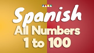 Count in Spanish to 100  How to count to 100 in Spanish slowly [upl. by Naerol]