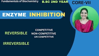 Enzyme Inhibition BSc 2nd YearCompetitiveNon CompetitiveUncompetitiveIrreversible [upl. by Frieda591]