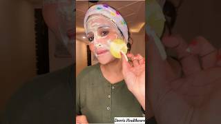 Pigmentation face pack 100 results 100 effective try must youtubeshorts skincare [upl. by Leckie577]