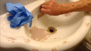 Daddy Bathtub REFINISHING REGLAZE PAINTING FIX CRACKS AND CHIPS [upl. by Mcgee]