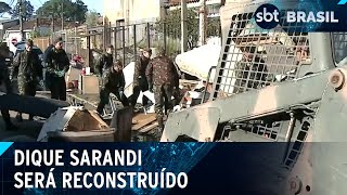 Prefeitura de Porto Alegre destrói casas para reconstruir dique que se rompeu SBT Brasil 300524 [upl. by Cesare]