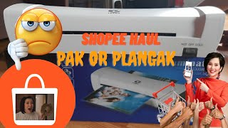 A4 LAMINATOR SL 200 TEEDA HOT AND COLD REVIEWSHOPEE HAUL [upl. by Spears]