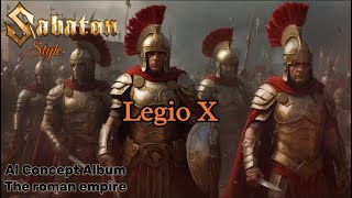 Legio X Sabaton Style AI Concept album The roman empire [upl. by Ddal]