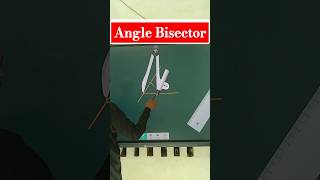 Angle Bisector maths Angle Construction Bisector of an angle [upl. by Yelserp669]