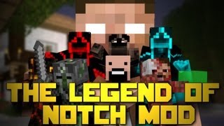 Minecraft Mod Showcase The Legend of Notch 80 NEW MOBS NEW COMBAT SYSTEM 6 HOUR RPG [upl. by Ollayos]