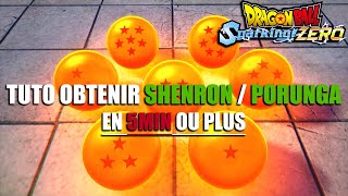 Tuto Comment débloquer Shenron  Porunga en 5min ou plus  Sparking Zero [upl. by Oirottiv]