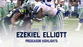 Ezekiel Elliott Highlights vs Seahawks  Every Run from 2016 Preseason Week 3 [upl. by Wilkey]