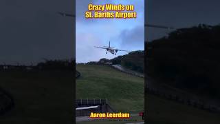 Crazy Winds on Landing at St Barths Airport shorts aviation [upl. by Murrell]