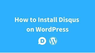 How to Install Disqus on WordPress [upl. by Ahgiel]