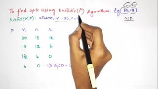 Finding GCD Using Euclidean Algorithm [upl. by Elnukeda]