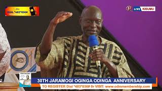 Dr Olara Otunnus EMOTIONAL keynote address at the 30th Jaramogi Odinga Oginga memorial [upl. by Aifas]