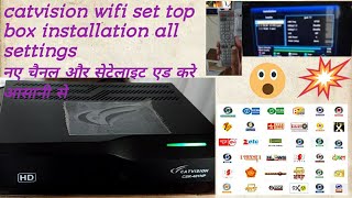 Catvision wifi set top box installation in tv [upl. by Ahsaela512]