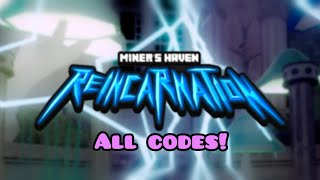 All Miners Haven Codes  Roblox [upl. by Novyak]