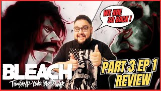 BLEACH ThousandYear Blood War Part 3  Episode 1 Premiere Review  ANIME EXPO  VIZ [upl. by Ennahs]