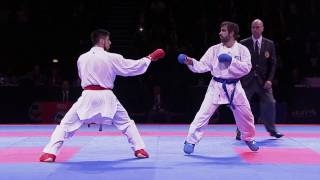 Rafael Aghayev vs Erman Eltemur FINAL European Karate Championships 2016  WORLD KARATE FEDERATION [upl. by Kifar]