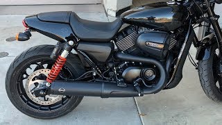 Harley Davidson Street Rod  Tuffside Rear Fender Delete [upl. by Hajan737]