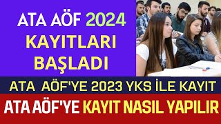 2023 Yks İle Ata Aöfye Yerleşenler Kayıtlarını Nasıl Yapacak Ata Aöfye Kayıt Nasıl Yapılır [upl. by Othelia]