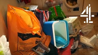 Years Worth of Clutter Piles Up in Kitchen  Obsessive Compulsive Cleaners [upl. by Annawak]