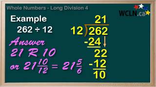 WCLN  Math  Long Division 4 [upl. by Irb903]