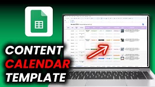 Google Sheets Content Calendar Template [upl. by Ecinej]