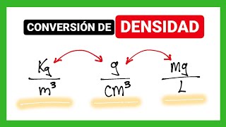 Conversión de unidades de densidad [upl. by Woolcott]