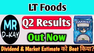 LT FOODS Q2 results 2025  LT FOODS results today  LT FOODS Share News  LT FOODS Share latest news [upl. by Braasch]