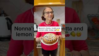 Cherry ricotta and lemon cake recipe 🍒😋 [upl. by Brittnee]