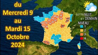 prévision météo France du Mercredi 9 au Mardi 15 Octobre 2024 [upl. by Jerri833]