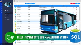 C WinForms  Modern Transport  Bus Booking  Ticketing Management system [upl. by Memberg]