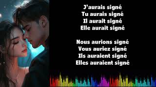 ♫ Learn French with Vincent ♫ Conjugation I I SIGNER I Conditionnel Passé [upl. by Shippee]